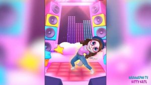 Моя говорящая кошка АНДЖЕЛА 2 Макаронс Кошечка Анжела светится в игре My Talking Angela 2