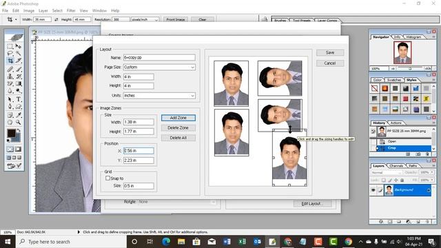How to create passport size photo in Adobe Photoshop Cs8 смотреть онлайн