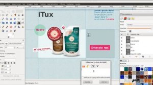Diseño de mockup / wireframe con Gimp