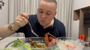 Жареная картошка на сале с грибами|Лесной хоррор