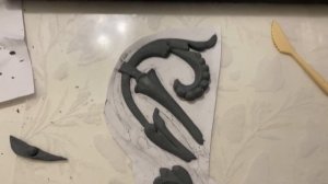 Восстановление утраченного кусочка лепнины своими руками | DIY ?VLOG?