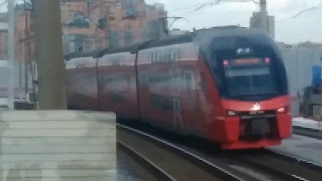 ЭП2Д-0069 ЦППК Перекраска Наше Подмосковье и ЭШ2-010 Аэроэкспресс На станции Матвеевское