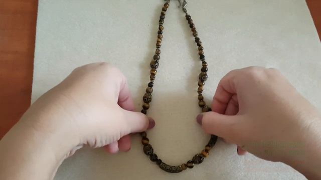 Новые украшения под заказ. Флюорит, вулканическая лава, тигровый глаз. смотреть онлайн