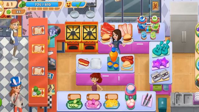 Cooking Diary Колафорния: Рок-ням-Ролл с 605-609 уровень смотреть онлайн