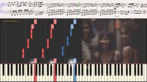 Michael Jackson - Bad (Ноты и Видеоурок для фортепиано) (piano cover)
