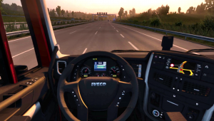 Рейс Берлин - Дуйсбург в VR шлеме в Euro Truck Simulator 2.