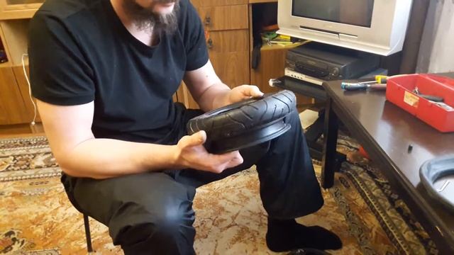 Замена покрышек на коляске Иксландер смотреть онлайн