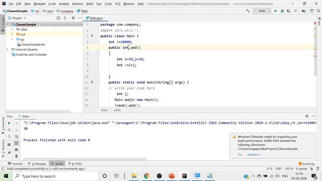 Classes in Java смотреть онлайн
