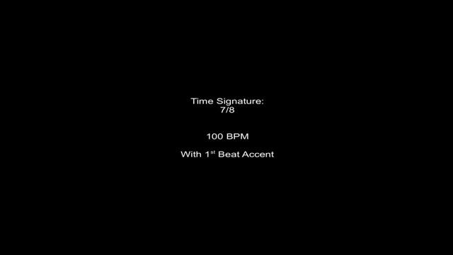 Metronome 7/8 100BPM w/ 1st Beat Accent смотреть онлайн