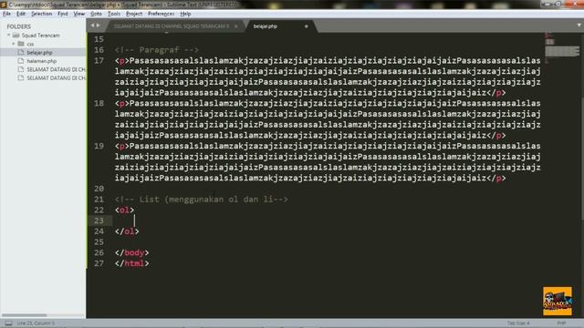 Membuat Script Heading, Paragraf, List, Image Sederhana Berbasis Web - HTML, PHP & CSS Part 2!!!