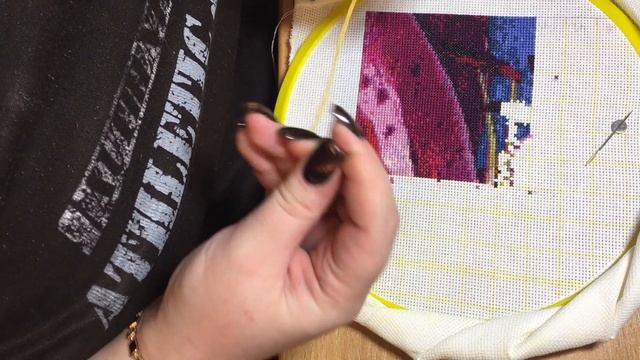 Как я вышиваю ленивой парковкой. Кусочек 10*30 от А до Я. Химера "Купание" смотреть онлайн