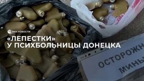 "Лепестки" у психиатрической больницы Донецка