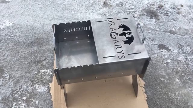 Разборный мангал с рисунками (обзор) смотреть онлайн