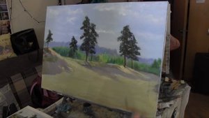 Научиться рисовать лес, деревья,курсы живописи маслом, Сахаров