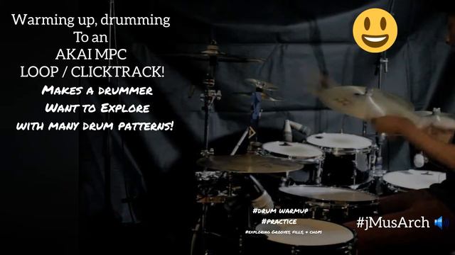 Warming Up Drumming to an Akai MPC with Great Vater Drumsticks - #jMusArch.Productions смотреть онлайн