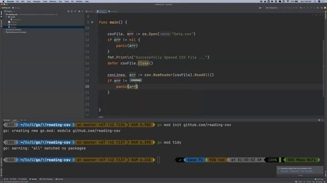 Learn to read csv files in golang in less than 12minutes - PART 22 смотреть онлайн