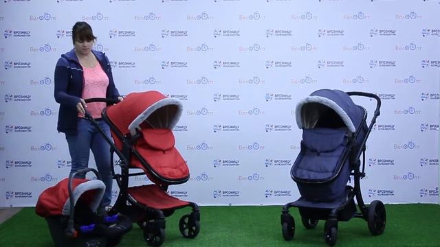 Обзор на коляску трансформер с автокреслом Aimi K031CS смотреть онлайн