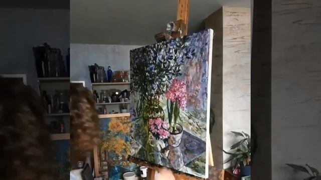 История создания одной Картины «Цвет багульника» 03.2019 смотреть онлайн