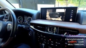Lexus 570 (2017-2018) -  9 Gen - снятие блокировки видео при движении, для просмотра видео.