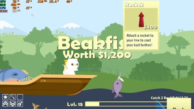 Котёнок рыболов плавает на новой лодке и ловит тигровую акулу! ►cat goes fishing #2 смотреть онлайн