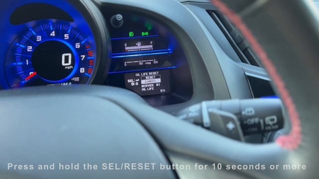 Honda CR-Z Reset Oil Life | Maintenance Light смотреть онлайн