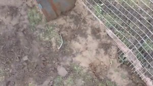 Натянул трос для крепления сетки