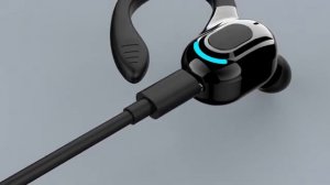 M-F8 Wireless Headphone Bluetooth 5.2 Single Ear Hook Business Earphones Stereo Noise reduction