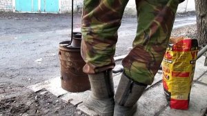Плавка алюминия в ведре