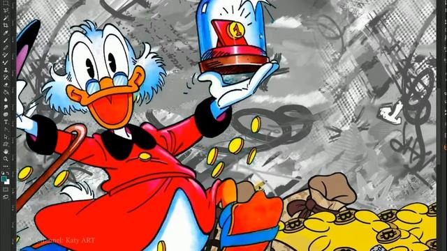 ДЕНЕЖНАЯ КАРТИНА -  Скрудж Макдак | Scrooge McDuck