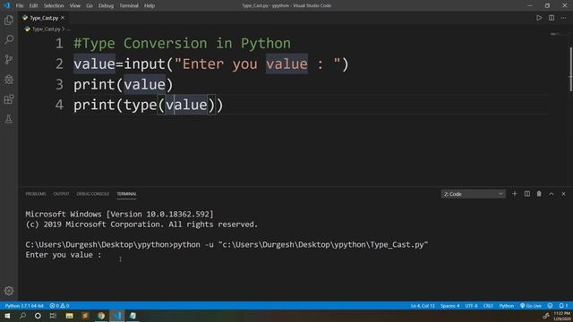 Type conversion in Python |  Type  Casting in Python | Python Tutorial #29