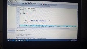 Write program to get ASCII value of the Character ||ASCII Code||Get ASCII Value||programing tehniqu