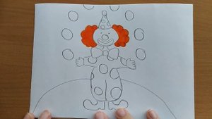 Как нарисовать клоуна. Рисуем цирк