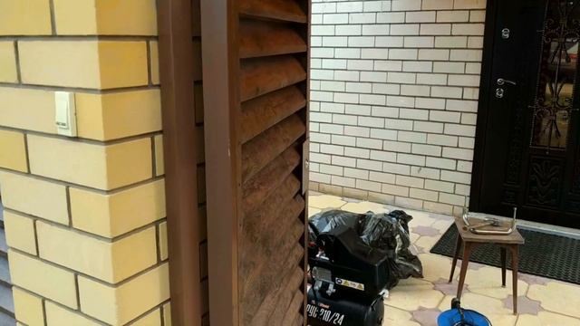 Забор жалюзи. Античный дуб. смотреть онлайн