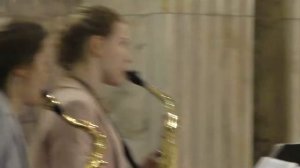 Sirenes Saxophone Quartet - Go Down Moses @ М. Курская 13.06.2017