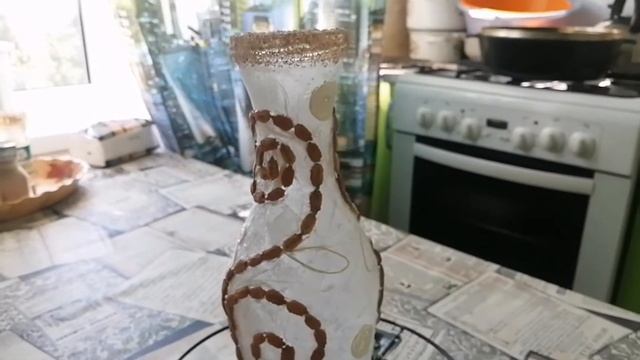 Ваза из простой стеклянной бутылки своими руками смотреть онлайн