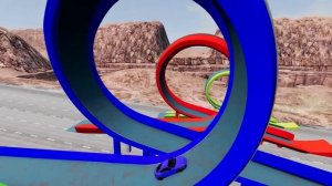 Какая машина сделает петлю и улетит дальше всех? Испытания для машин в игре  Beamng drive. Dr Gosha