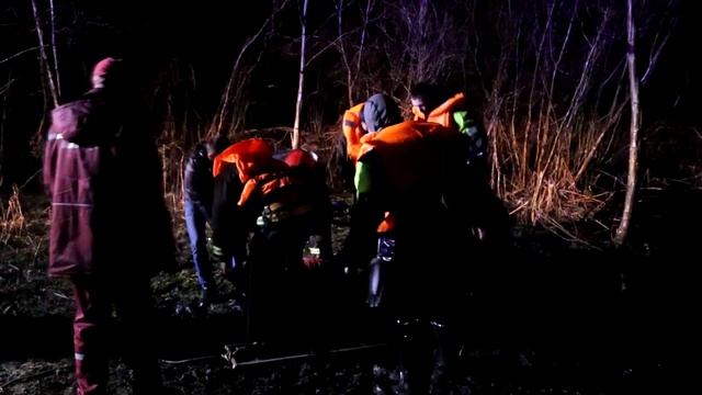 Спасение рыбаков в Мядельском районе