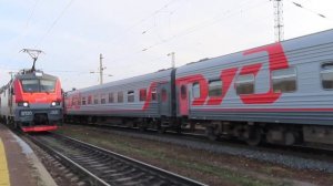 Электровоз ЭП1М-662 с поездом №033С "Осетия" Владикавказ-Москва станция Лиски ЮВЖД 21.08.2020