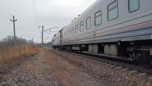 Электровоз Э5К-001 с диагностическими комплексами.