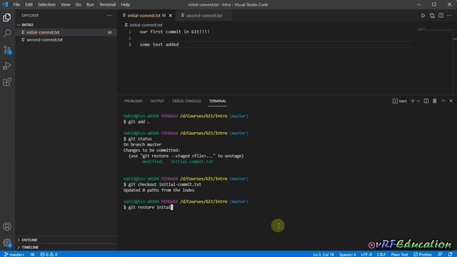 آموزش Git & Github - حذف تغییرات Staged در گیت смотреть онлайн