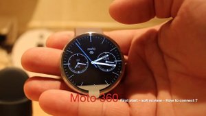 Moto 360 Включение и обзор