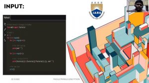 PASCAL'S TRIANGLE USING PYTHON