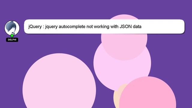 jQuery : jquery autocomplete not working with JSON data смотреть онлайн
