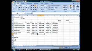 Excel 2007 Training - Basic Formulas