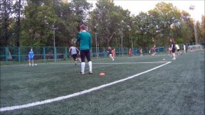 Футбольная тренировка. Челночный бег, выносливость. Football training. Speed endurance drill