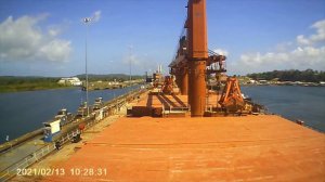 прохождение панамского канала. судном. Балкер 55000.