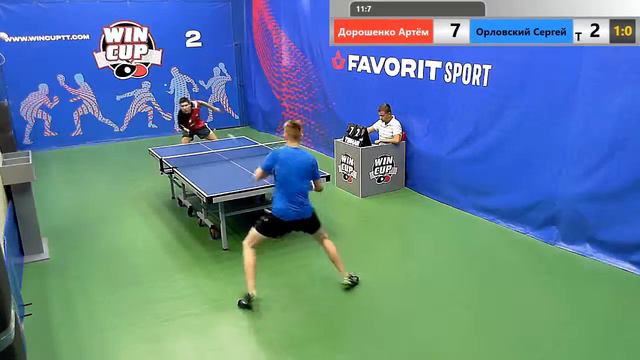 Дорошенко Артём 3-0 Орловский Сергей   07.06.19 Зал № 2   Турнир  WINCUP