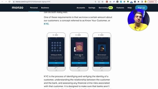 Как открыть счет в банке Monzo в Великобритании (Англии)