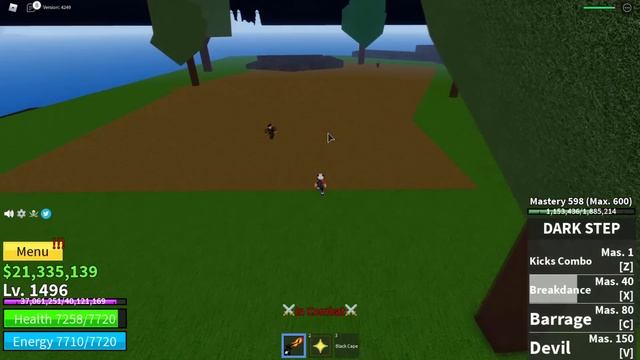 Blox Fruits стиль Черная Нога Dark-Step (Black Leg) как получить? Роблокс Ван Пис