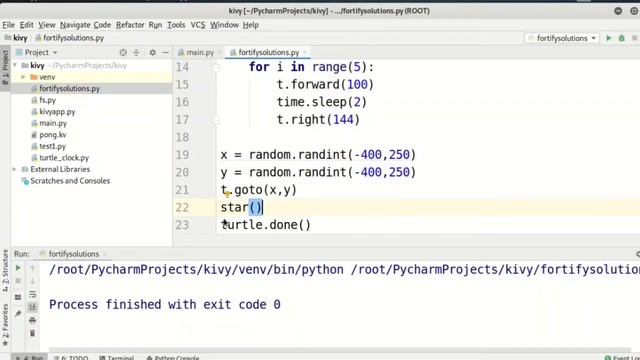 Turtle Python drawing | Turtle Python graphics How to create Star in Turtle Python using pycharm